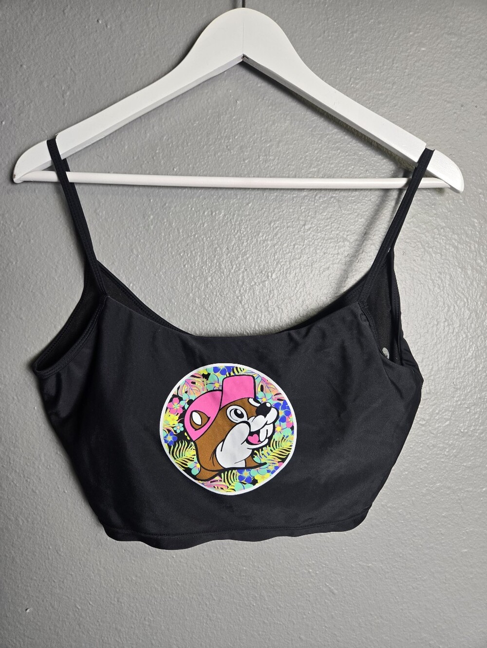 Buc-ees Tropical Swim Top Size Large